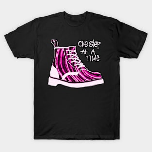 One Step At A Time Boot T-Shirt